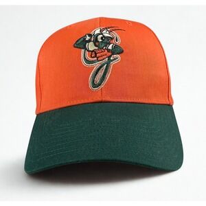 Greensboro Grasshoppers Snapback Hat Mens OSFA Orange Green MiLB Cap 47 Brand